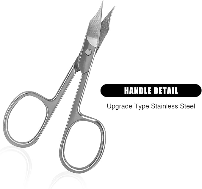 Beauty Scissors Trimmer for Facial Hair, Manicure, Nail, Moustache, Eyebrow, Eyelash, Nose, Ear, Cuticle, Men and Women (1 Pack)