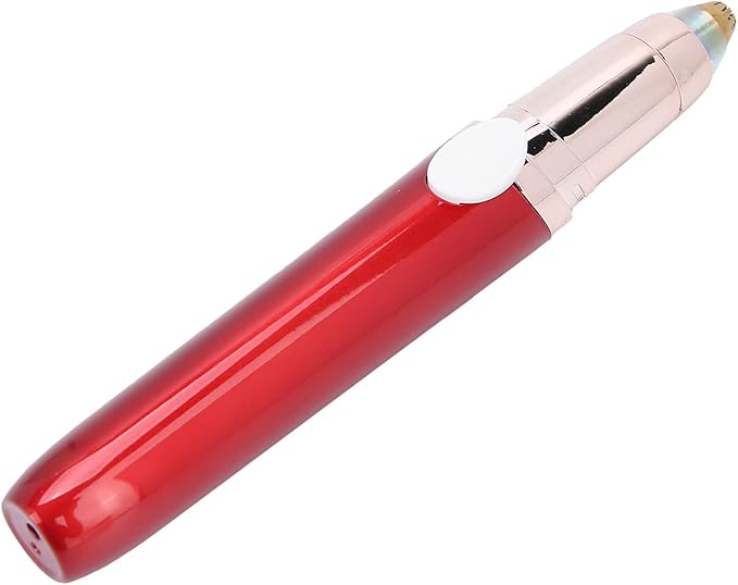 Horoper Eyebrow Facial Trimmer, Painless USB Eyebrow Trimmer Women Electric Face Eyebrow Hair Removal Machine, for Face Lip Chin (Red)