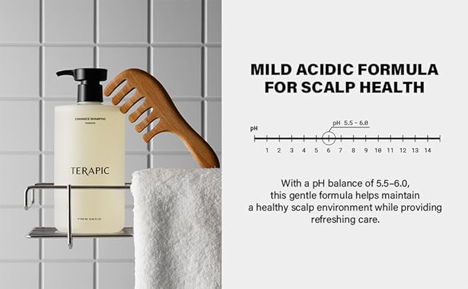 Enhance Hair Loss Shampoo | Hair Thickening & Thinning Hair Care | Low pH Scalp Cleanser with Panthenol, Salicylic Acid & Menthol | Korean Anti Hair Loss Shampoo (16.90 Fl Oz / 500mL)