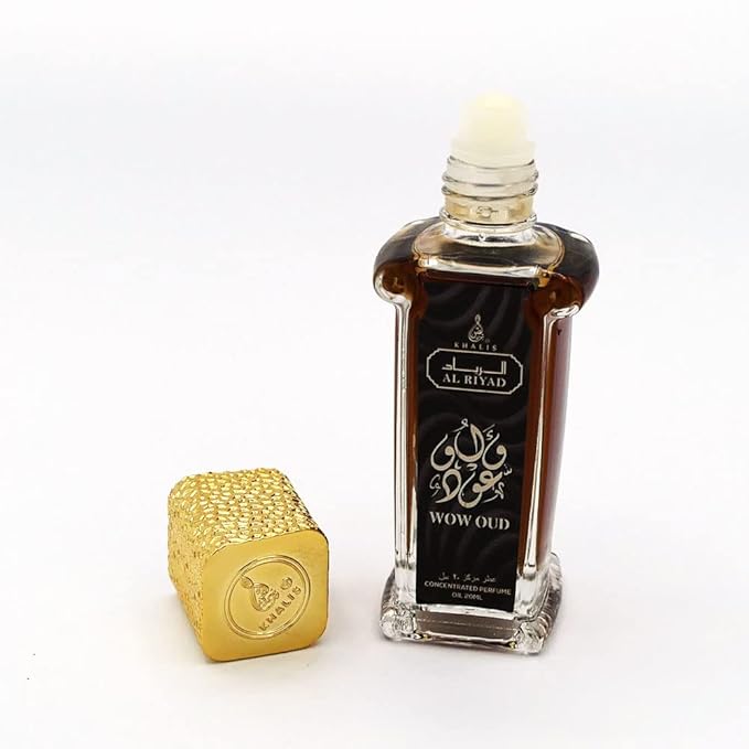 Maison d'Orient WOW OUD 20 mL Roll On Perfume Set, Alcohol-Free Arab Cologne Oil for Men