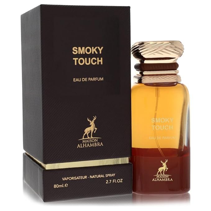 Maison Alhambra Smoky Touch – Smoky, Leathery, Amber, Spicy – Eau de Parfum Spray Long-Lasting Fragrance for Unisex, 2.7 Ounce / 80 ml