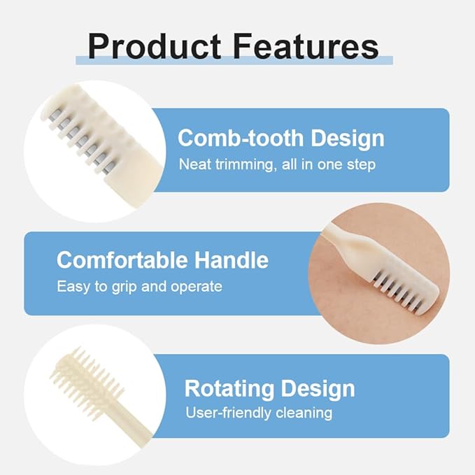 Nasal Hair Cutter, 2025 New Portable Manual Nose Hair Knife, Nasal Hair Trimmer for Men Women, 360 Rotating Nose Hair Removal Tool Travel Essential Halloween Christmas Gifts (Green, 6 Pcs)