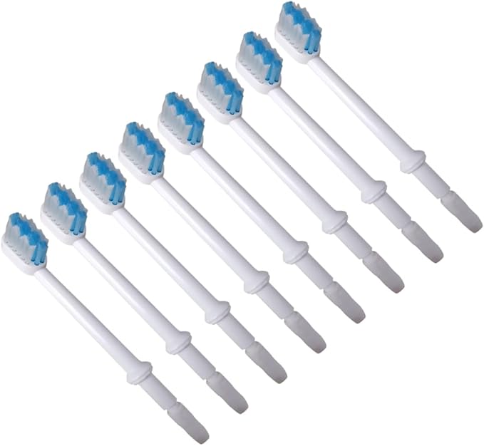 24pcs Oral Irrigator Replacement Brush Heads Brush Heads Oral Irrigator Accessories Replace Every Months for Hygiene