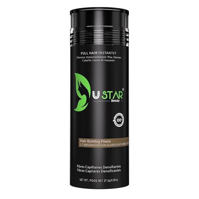 Ustar Hair buliding Fibers Light Brown 27.5 grams 0.97oz