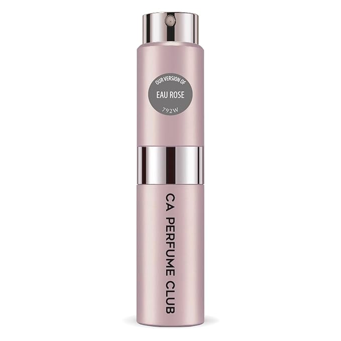 CA Perfume Impression of Eau Rose for Women Floral Fruity Scent Long Lasting Perfumes for Women Eau De Parfum Travel Size Refillable Atomizer Spray 0.27 Fl Oz 8ml