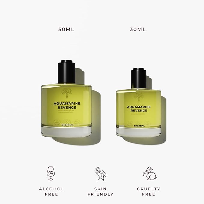 Eternal perfume oils Aquamarine Revenge Perfumes for women Inspired by A L.i.n.e.a.g.e Ec0 Unisex Perfume Oil Long Lasting Perfume for men Designer womens perfume 1.69 FL Oz with 1 FL Oz (pack of 2)