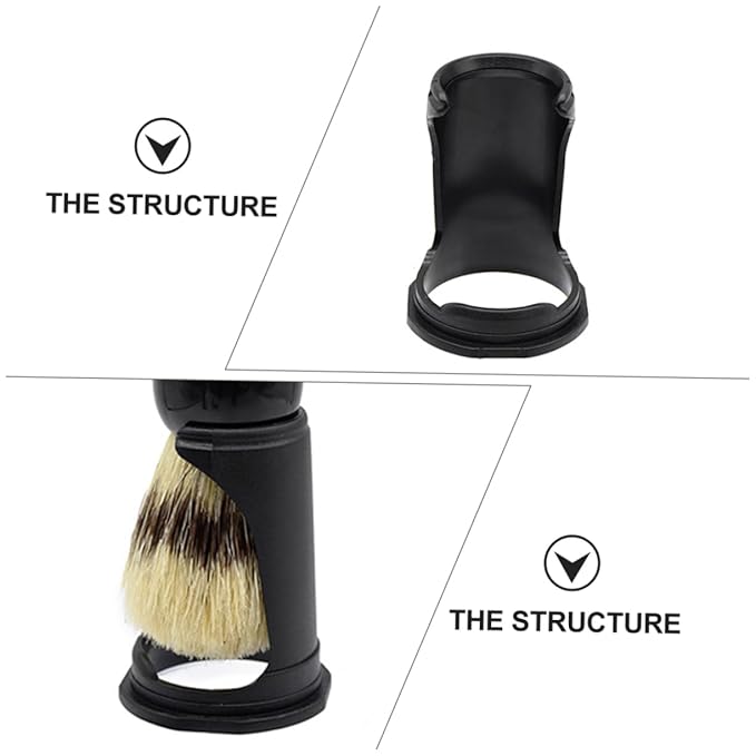 Pp Material Shaving Brush Stand Bowl 4pcs Multiple Brush Rack for Home Decoration