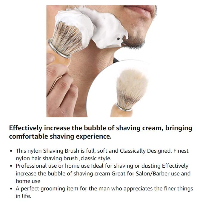 Shaving Brushes for Men with Wooden Handle Pure Hair Soft Face Cleaning Makeup Facial Razor Brush Shave Tools