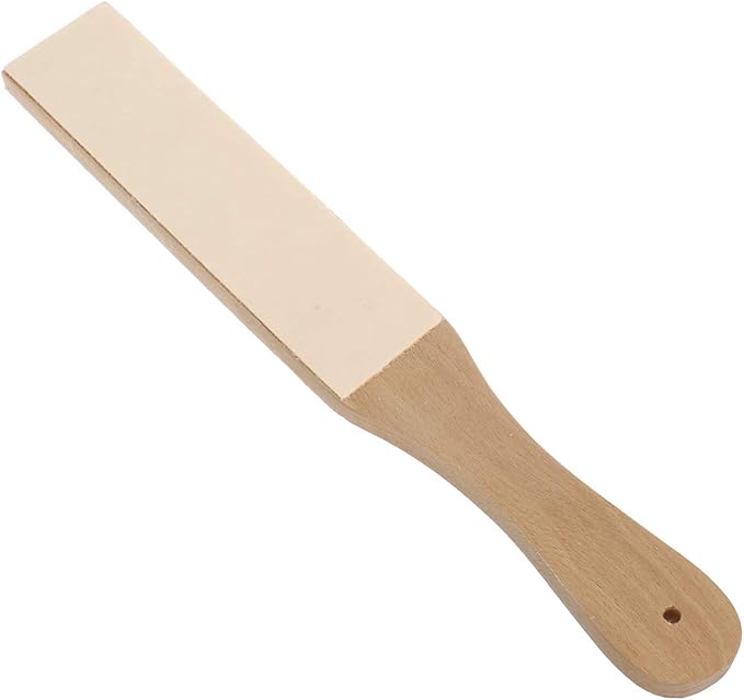 Dual Sided Leather Blade Strop for Razors Sharpener & Polishing Compounds