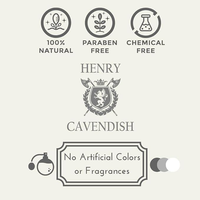 Henry Cavendish Himalaya Shaving Soap with Shea Butter & Coconut Oil. Long Lasting 4 oz Puck Refill. Mens Shave Soap. All Natural. Rich Lather, Smooth Comfortable Shave. For Ladies and Gentlemen.