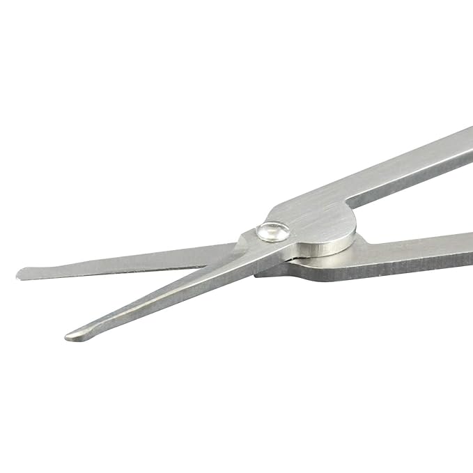 Seki Edge Stainless Steel Nostril Scissors (SS-908) - Safety Grooming Scissors with Round Blunt Tips for Trimming Nose Hair & Other Facial Hair for Men & Women - Made in Japan