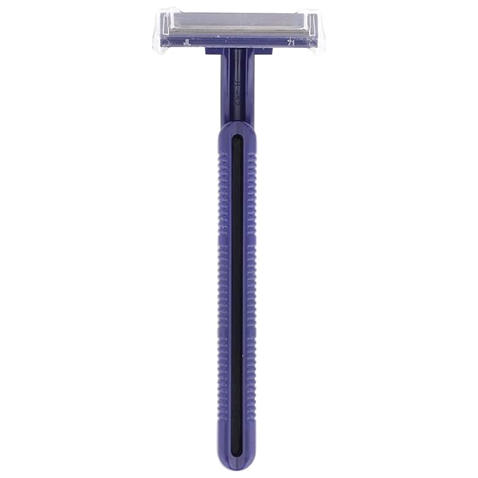 McKesson Disposable Razors [50 Count] – Twin Blade Bulk Shaving Razors for Men & Women, Stainless Steel, Blue, Single-Use for Medical Clinics, Tattoo, Travel, Camping & Salon Care