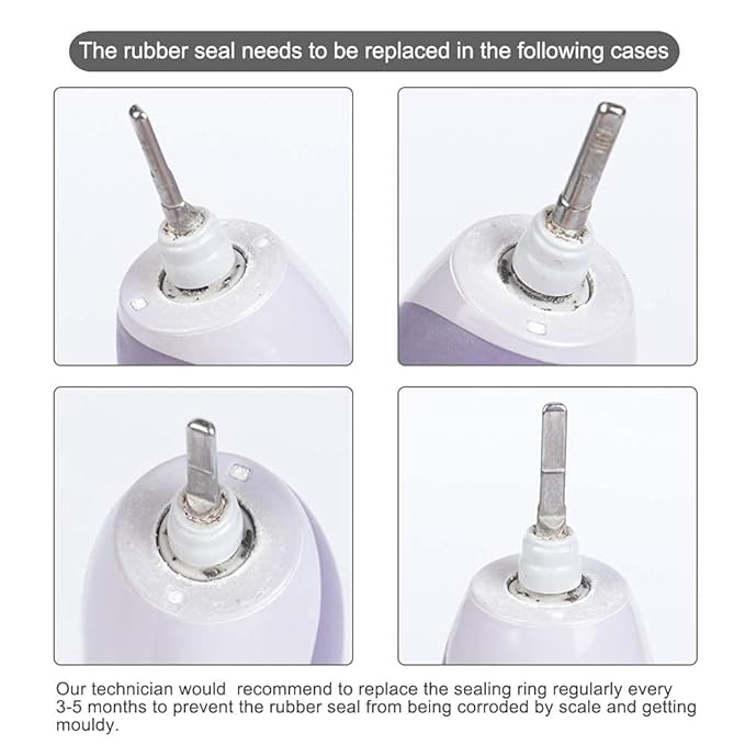 Electric Toothbrush Waterproof Shaft Rubber Pad Compatible with Philips HX6511 HX6530 HX6710 HX6730 HX6920 HX6930 HX6950 HX9140 HX9340 HX9350 HX9160 HX939V Universal Waterproof Rubber Seal Ring
