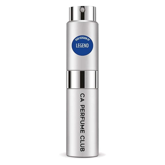 CA Perfume Impression of Legend for Men Aromatic Fougere Scent Long Lasting Cologne for Men Eau De Parfum Travel Size Refillable Atomizer Spray 0.27 Fl Oz 8ml