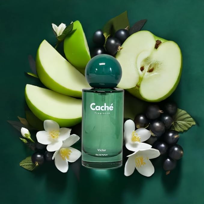 Victor by Caché – Pineapple, Apple, Birch, Jasmine, Oakmoss, Ambergris, Musk; Eau De Parfum (EDP) 50ml, Masculine