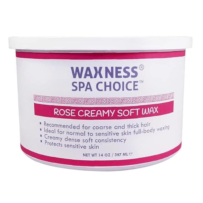 Waxness Spa Choice Rose Creamy Soft Wax 14 oz / 397 ml