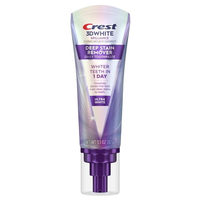 Crest 3DWhite Brilliance Deep Stain Remover Ultra White Toothpaste - 3.1oz