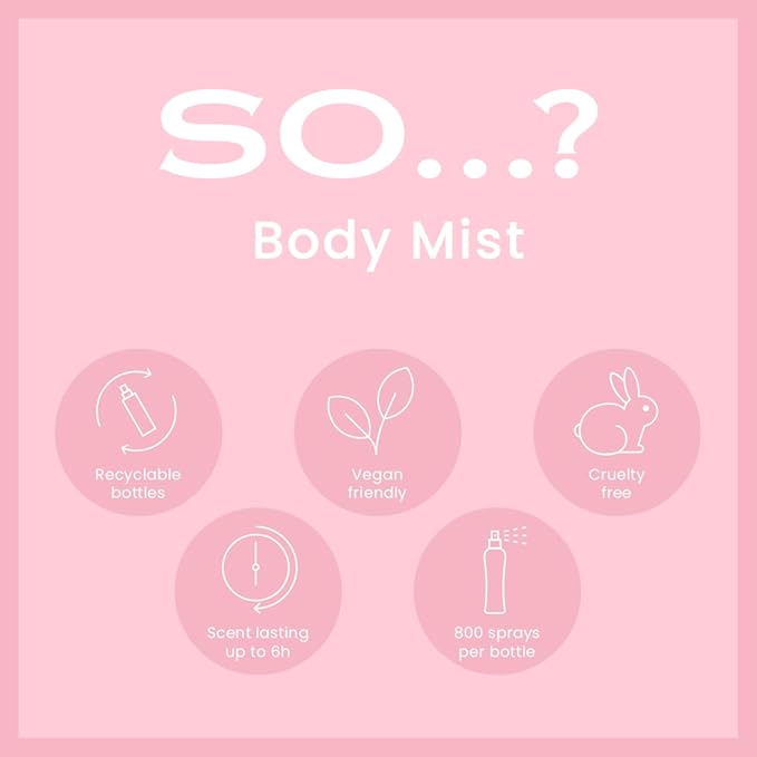 So...? Unique Truffle Cream Body Mist - Vanilla, Gourmand, Fruity Perfume for Women - Cruelty Free Body Spray for Women - 5.1 oz