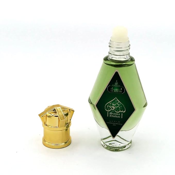 SAMA DUBAI 20 mL Essential Oil Perfume Roll On, Alcohol-Free, Vegan Fragrances. Scent Arabes De Mujer Originales Mas Vendidos (Traveling Accessories)