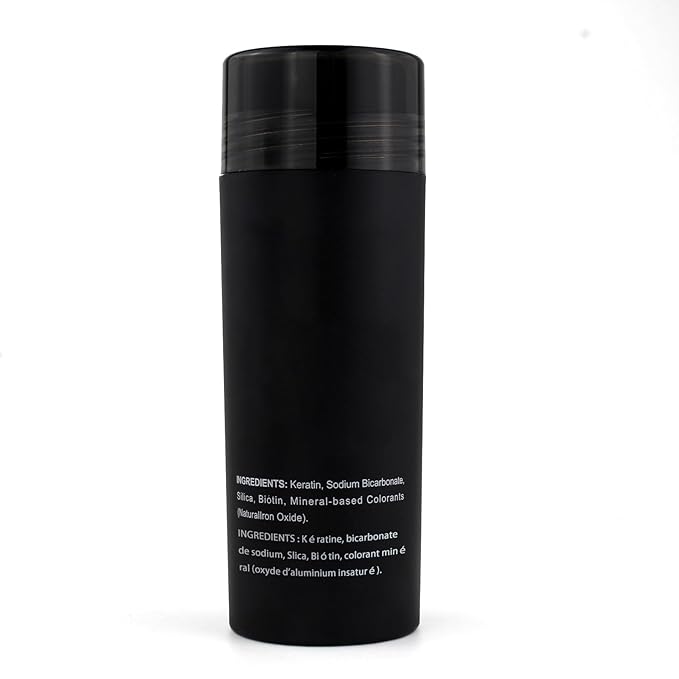 SOVONCARE Hair Fibers for Thinning Hair, Black Hair Building Fibers for Bald Spots Undetectable & Natural, Conceals Hair Loss, Fill In Fine Hair Powder Hair Thicker Instantly for Women & Men 28g