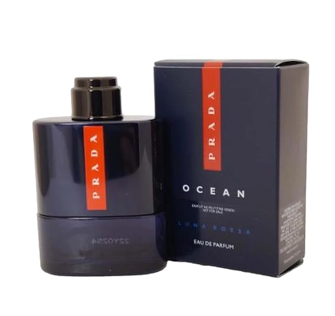 Prada Men's Luna Rossa Ocean Eau de Parfum EDP, Mini, 9 ml, .3 oz