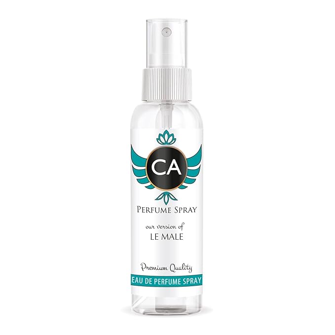 CA Perfume Eco Refill Impression of Le Male for Men Amber Fougere Long Lasting Fragrance Eau De Parfum 2 Fl Oz 60ml