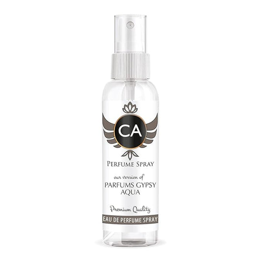 CA Perfume Eco Refill Impression of Parfums Gypsy Aqua for Unisex Woody Aromatic Long Lasting Fragrance Eau De Parfum 2 Fl Oz 60ml