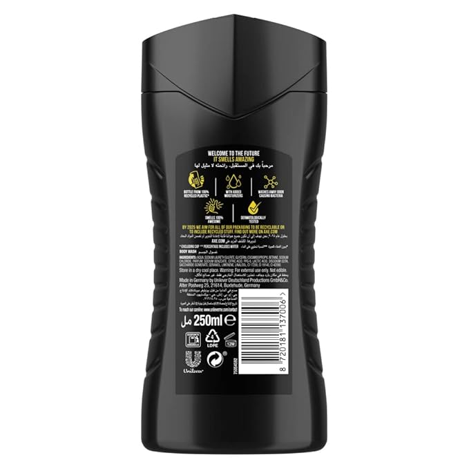 Axe Shower Gel 8.45Oz (250Ml) Dark Temptation 3-Pack