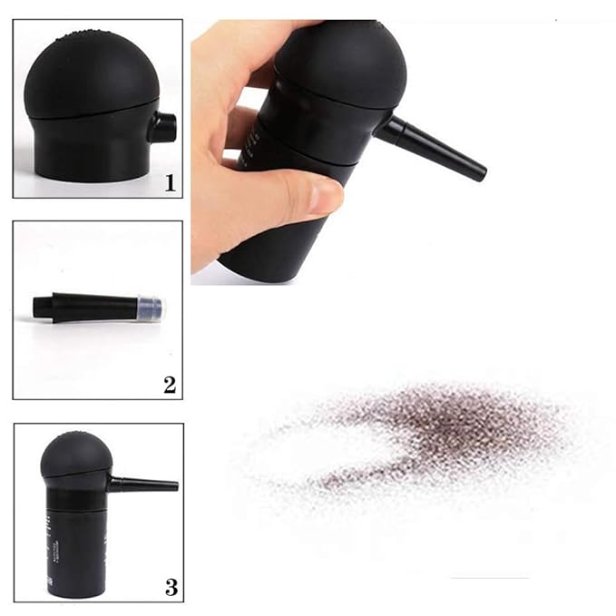 Hair Fiber Spray Applicator Pump Spray Applicator and Optimizer Hair Building Fibers for Thinning Hair for Women and Men Nozzle Thickening Tools