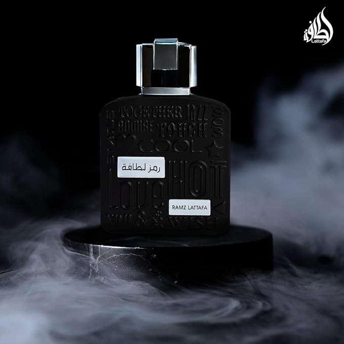 Lattafa Ramz Silver for Unisex Eau de Parfum Spray, 3.4 Ounce / 100 ml