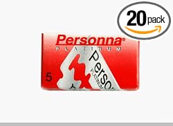 Personna Red Pack Israeli Double Edge Razor Blades - 20 Ct