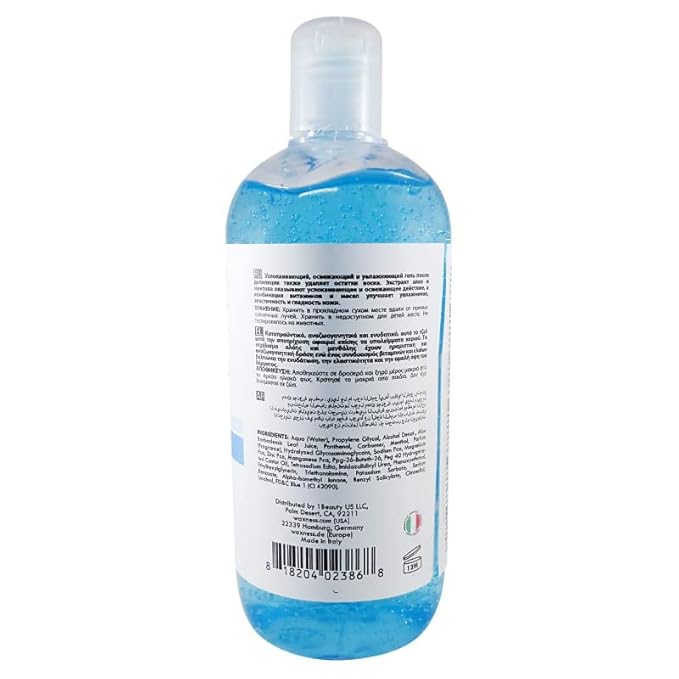 Waxness Spa Choice After Waxing Gel with Aloe and Menthol 16.9 fl oz 500 ml