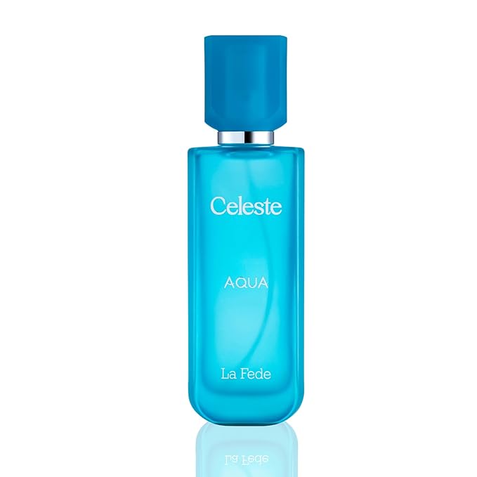 Khadlaj La Fede Celeste Aqua Eau de Parfum Spray for Unisex, 3.4 Ounce / 100ml