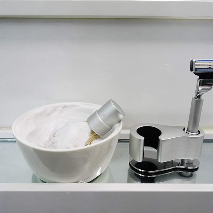 Ceramic Shaving Bowl For Men, Wide Mouth Shaving Cream Cup, Large Capacity, Easier to Lather