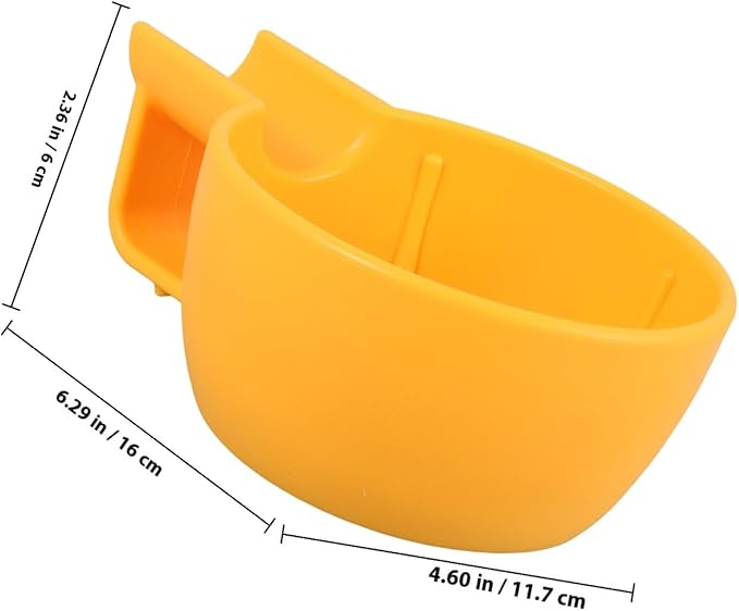 FRCOLOR Shaving Cream Bowl for Men Small Yellow Plastic Shaving Soap Bowl with Wide Mouth Thickened Anti-slip Structure and Foam Lathering