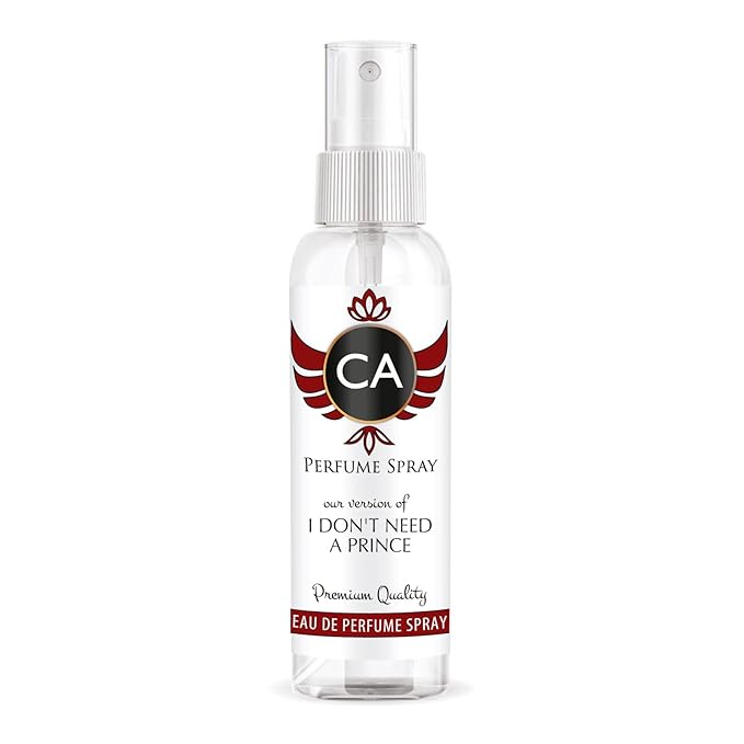 CA Perfume Eco Refill Impression of I Don't Need A Prince for Unisex Amber Vanilla Long Lasting Fragrance Eau De Parfum 2 Fl Oz 60ml