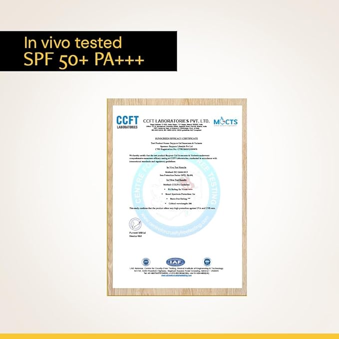 Deconstruct Face Gel Sunscreen In - Vivo Tested SPF 50 + and PA+++ | For oily, combination & normal skin | Matte, Lightweight & Airy, Non-greasy | For Men & Women - 50g