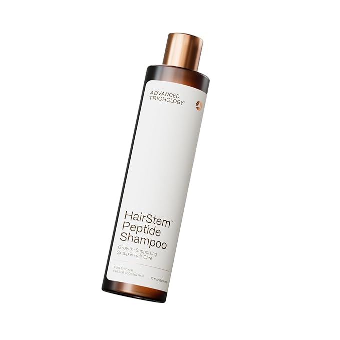 Hairstem™ Peptide Shampoo for Hair Growth | Peptide-Infused for Fuller, Stronger Looking Hair | Copper Tripeptide-1, Biotinoyl & Acetyl Peptides + Botanical Nutrients
