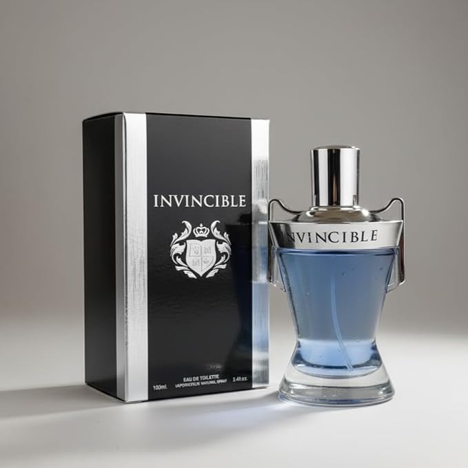 VALENTINE MILANO and INVINCIBLE Cologne for Men Combo Pack Eau de Toilette Fragrance 3.4oz/100ml, Natural Spray, Long Lasting (Pack of 2)