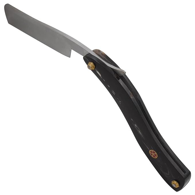 Straight Razor | Straight Edge-Razor Red Wood & Bone Handle- Sharp | High Hardness Stainless Steel Cutthroat Straight Edge Blade | Barber Razor (220)