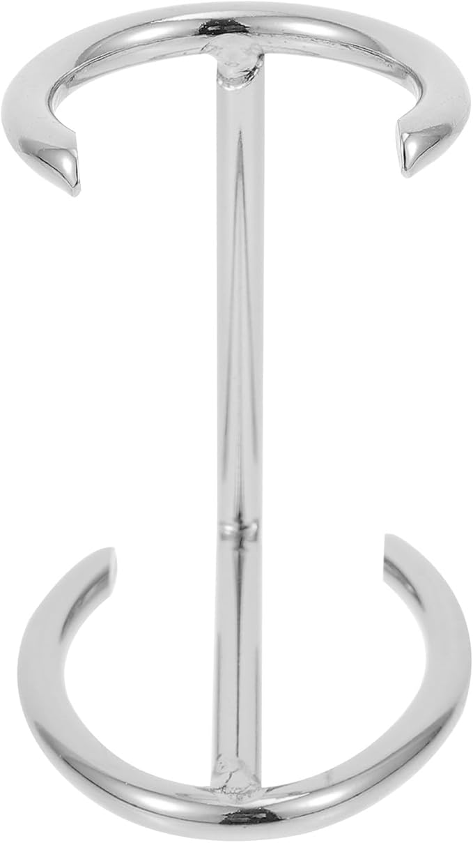 Ferroalloy Razor Holder and Beard Brush Stand for Men, Humanized Razor Organizer with Wall-mount Bathroom Rack, Silver Shaving Accessory for Daily Grooming