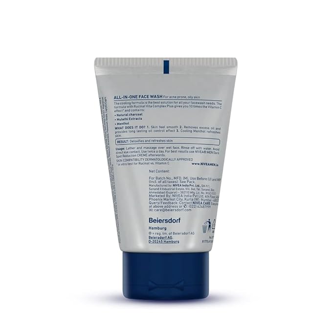 Nivea Men All In 1 Face Wash 100Ml by Nivea