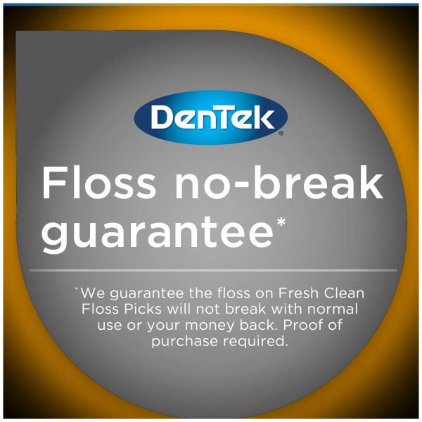 DenTek Complete Clean Easy Reach Floss Picks, Advanced Fluoride Coating, Mouthwash Blast Flavor, 75 ct. (Pack of 2)