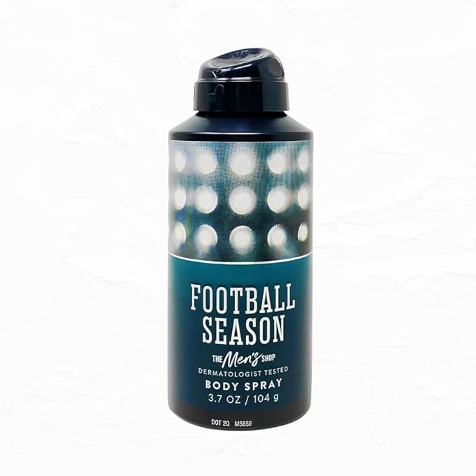 Football Season Men's Body Spray, 3.7 oz / 104 g (Packaging Design Styles May Vary)