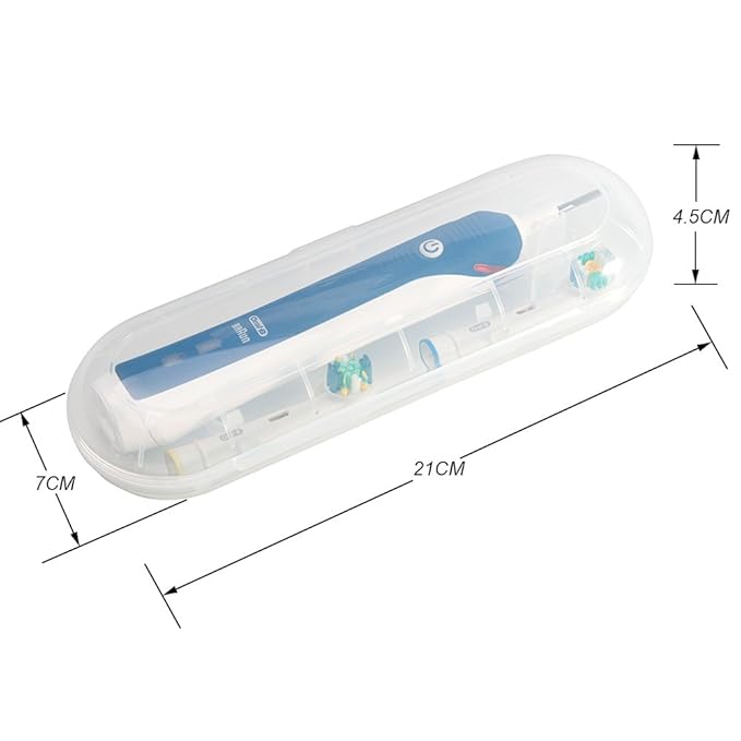 Nincha Portable Replacement Plastic Electric Toothbrush Travel Case for Oral-B Pro Series