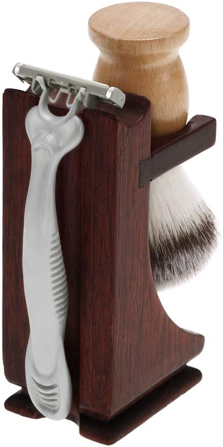 Shaving Brush Stand, wood Shaving Stand Holder Rosewood Material for Heavy Shaving Brush Set
