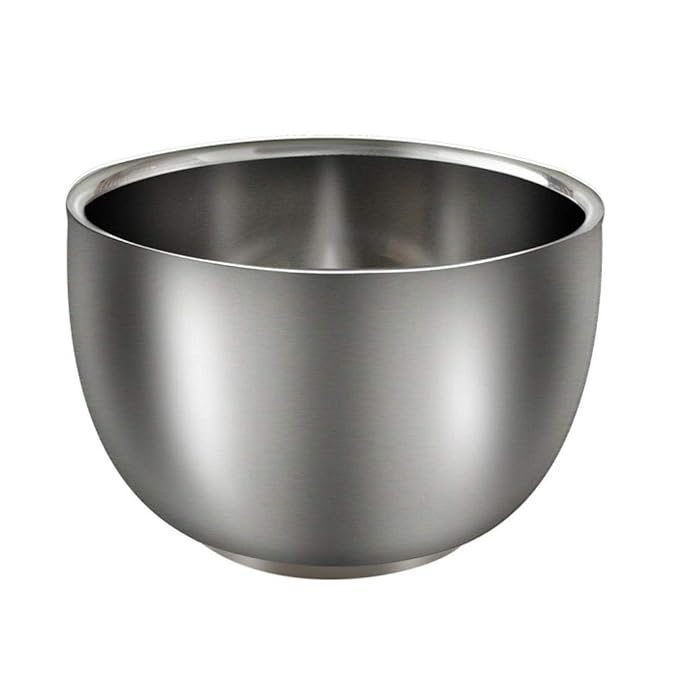 Men's Shaving Soap Bowl Stainless Steel Shaving Cup Double Layer Foam Shaving Soap Cream Mug Shaver Razor Cleansing Foam Tool
