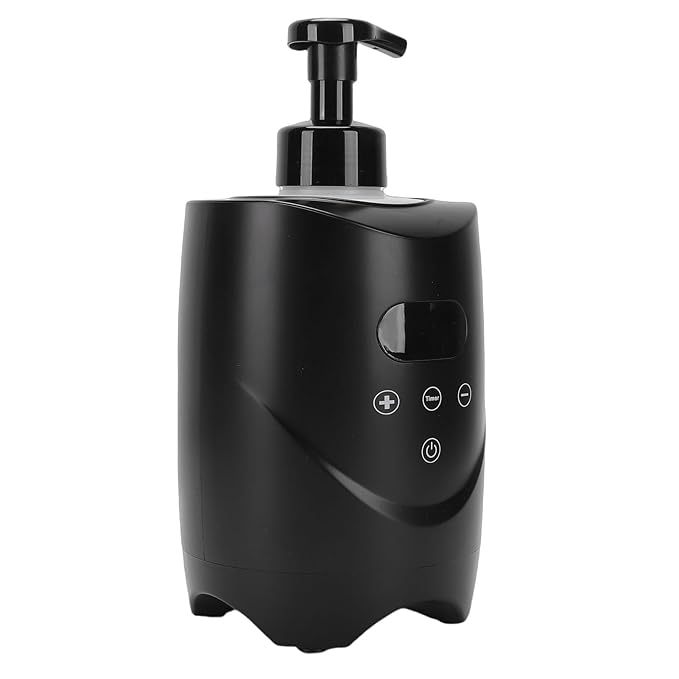 ZJchao Hot Lather Machine for Shaving Professional 500ml Large Capacity Electric Shaving Foam Warmer with Digital Display for Barbershop Salon Home Use ABS Material (US Plug 110V)
