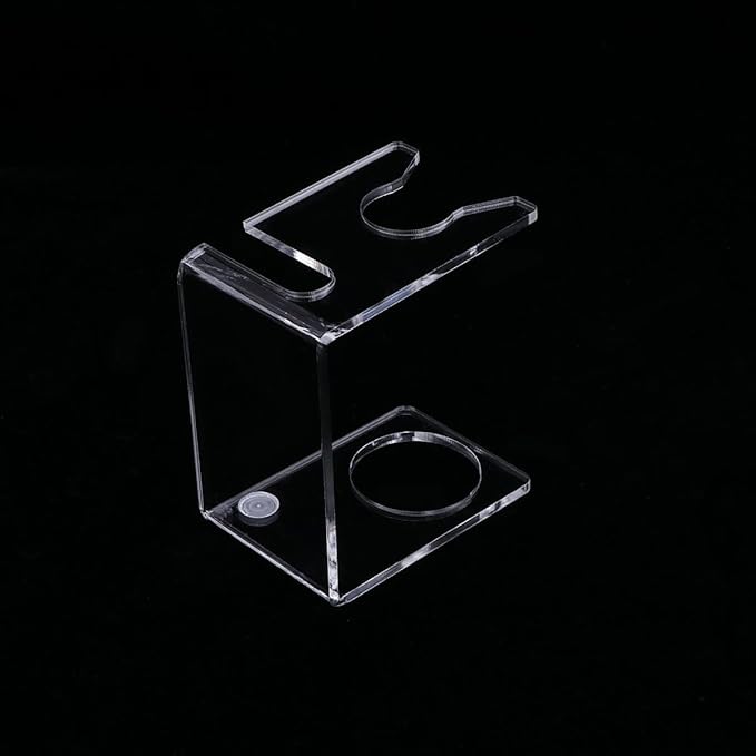 Healifty Shaving Brush Stand - Razor Holder for Shower Elegant Organizer for Men S Grooming Compact Size 3.93X3.34X2.36 Inches