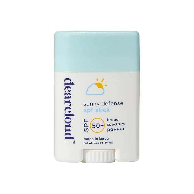 dearcloud Sunny Defense Sunscreen Stick SPF 50+ PA++++ – Korean Sunscreen for Face & Travel Size (.68 oz)